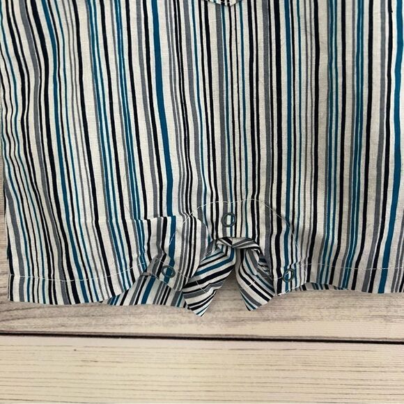 Oliver & Rain Newborn Baby Striped Overalls - Organic & Eco-Friendly - Picture 2 of 6